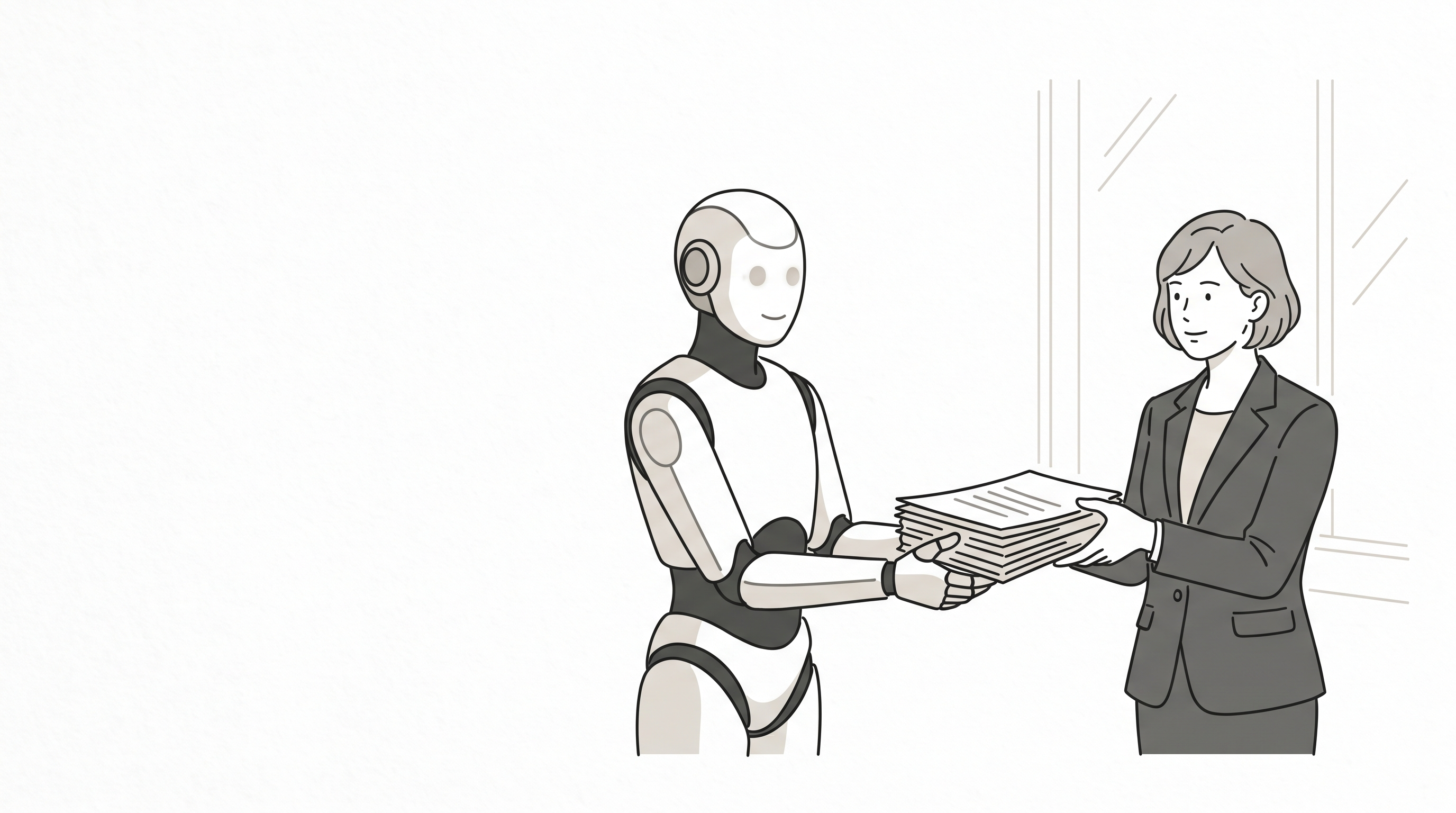 AIに業務を渡すイメージ